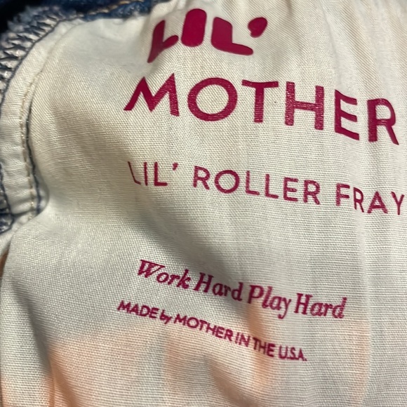 MOTHER *LIL ROLLER FRAY* WASH: WORK HARD PLAY HARDER *SIZE 26 PETITE NWT $268.00 - Picture 9 of 13